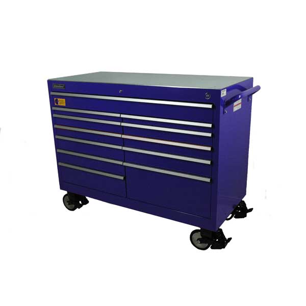 54 In Wide Super Heavy Duty Cabinet - Blue