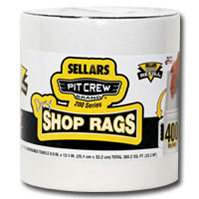 Pit Crew Brand Industrial Wipers Refill - 400 Wipers x 2/Pk