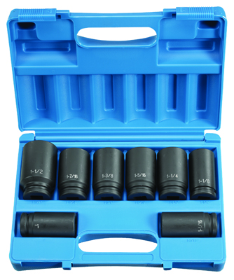 3/4'' Drive Deep Length Fractional Set - 8-Pc