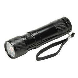 c. 8 LED Flashlight with Laser Pointer