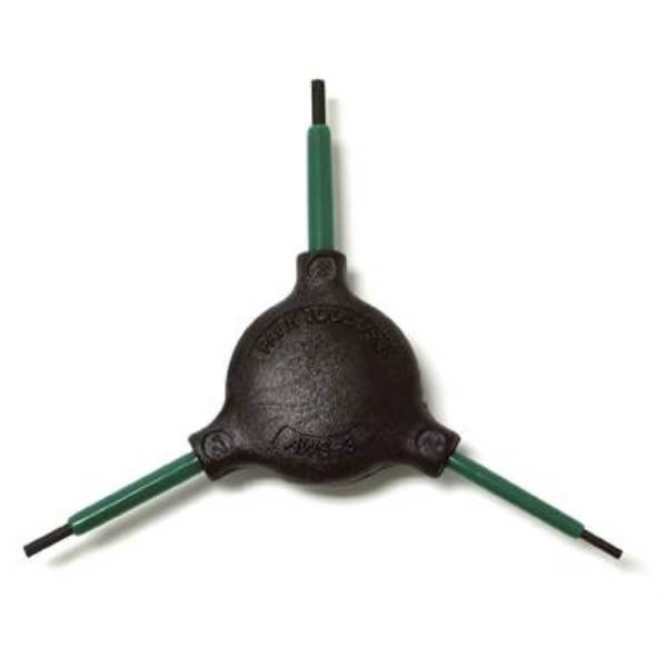 3 Way Hex Wrench Set - Green 2mm, 2.5mm, and 3mm