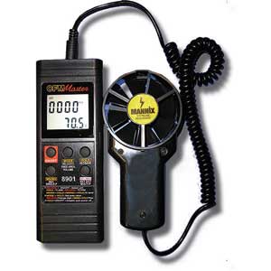 Digital Two Piece Air Flow Meter w/ RS232 Output