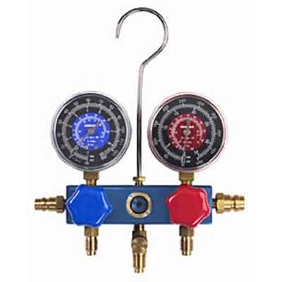 R134a Aluminum Block Manifold Gauge Set with Hoses