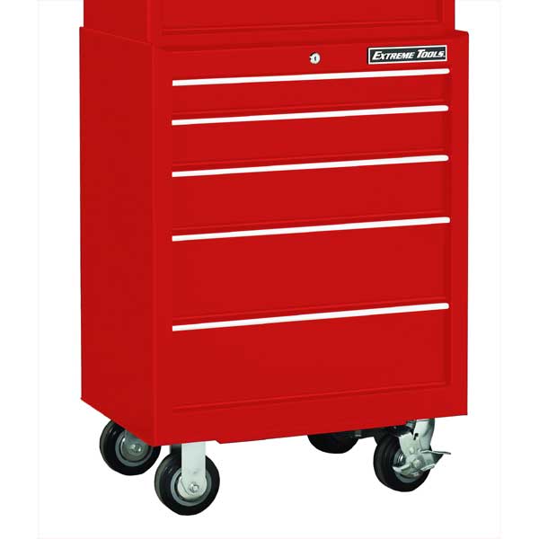 26 Waterloo Industries SCA-265RD-F 5-Drawer Rolling Tool Cabinet Red 