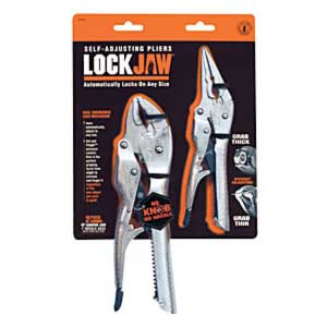 10" Curved Jaw and 9" Needle Nose Self-Adjusting Pliers Set - 2-