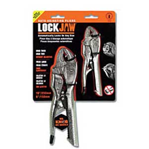 6" & 10" Curved Jaw Self Adjusting Locking Pliers Set