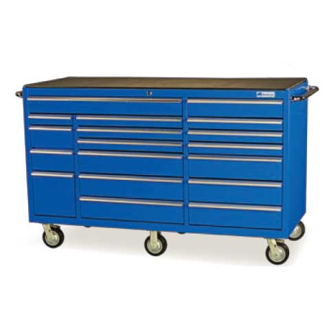 Classic 72" 18-Drawer Roller Cabinet Toolbox - Blue
