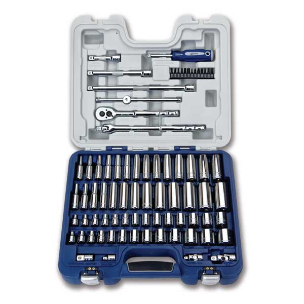 3/8 Inch Drive 6 & 12 Pt Deluxe Tool Set w 1/4" He...