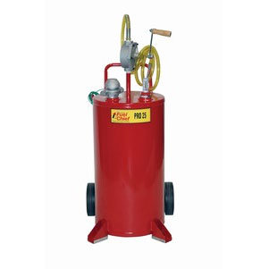 25-Gallon Steel FM Approved Gas Caddy w/ Heavy Duty Pump