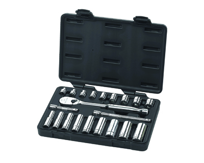 3/8 In Dr 6 & 12-Pt Socket Set - 21-Pc