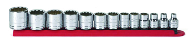 GearWrench 3/8 In SAE 12-Pt Socket Set, 13-Pc 80561