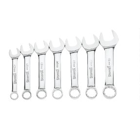 Stubby 12 Point Metric Combination Wrench Set - 7-Pc