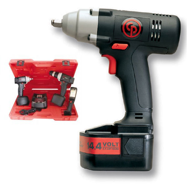 3/8 In Dr Cordless Impact Wrench, Drill, Light Kit CP 8738K
