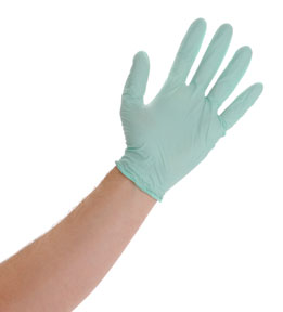 Aloe Power Nitrile Gloves 100/Box Medium