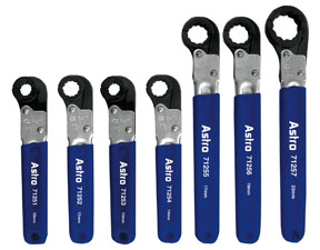 Metric Split Box Ratcheting Wrench Set - 7-Pc