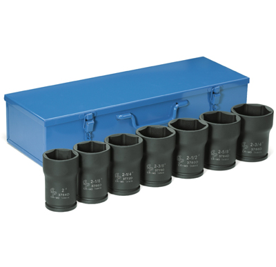 3/4 In Dr Truck Pinion Locknut Socket Set - 7-Pc