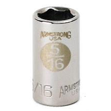 1/4 In Drive 6 Point Std Length Socket 11/32 In - 5/Pk