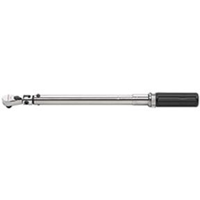 3/8 In Dr Flex Head Micrometer Torque Wrench 5-75 ft-lbs