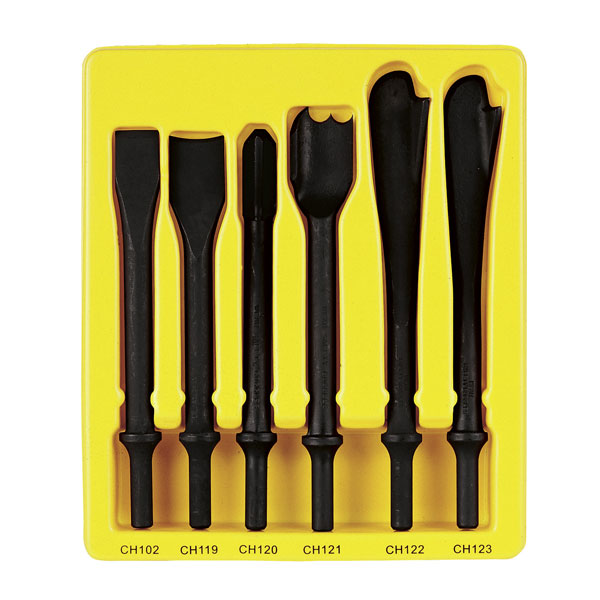 Exhaust Service .401 Shank Impact Chisel Set - 6-Pc