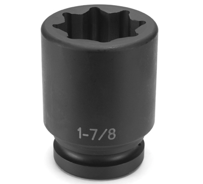 1 In Drive 8 Pt Double Square/Railroad Deep Impact Socket - 1-7/