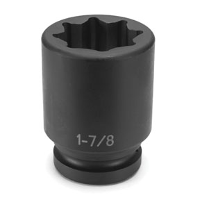 1 In Drive 8 Pt Double Square/Railroad Deep Impact Socket - 1-5/