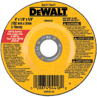 4-1/2" x 1/8" x 5/8"-11 Metal Wheel