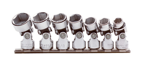 3/8 Inch Drive 6 Point Swivel Universal Flex SAE Fractional Sock