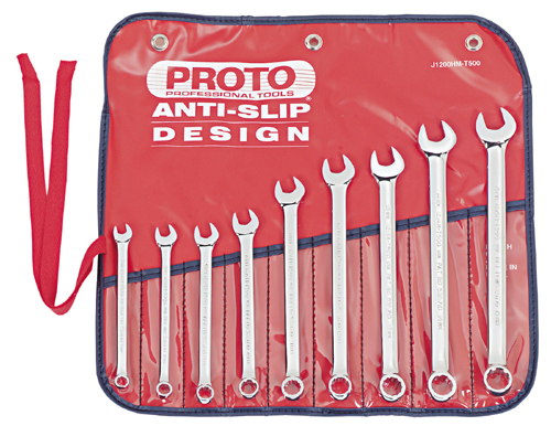 9-Piece 12-Point Full Polish Metric Combination Wrench Set