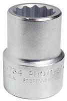 1" Drive 1-1/8" 12-Point Standard Length Hand Socket