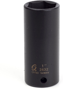 1/2\" Drive x 1\", Extra-Thin Wall Deep Impact Socket