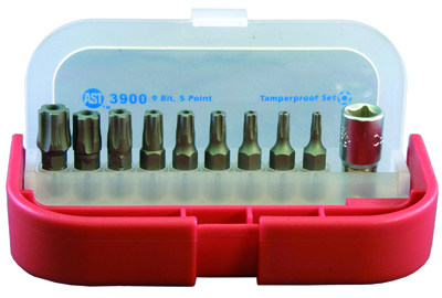 5 Lobe Tamper-proof Bit Set