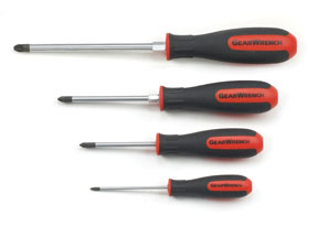 4 Pc. Pozidriv(R) Dual Material ScrewDriver Set