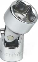 1/4" Dr. 6 Pt. Flex Metric Socket
