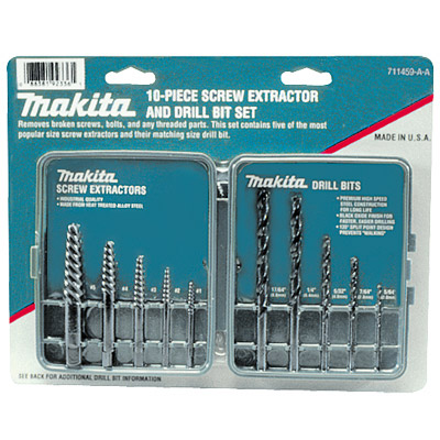 c. 10 pc. Screw Extractor With Matching Drill Set