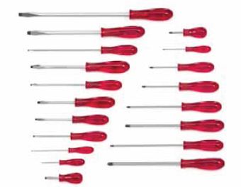 19 Pc. Combination Solid Handle Screwdriver Set