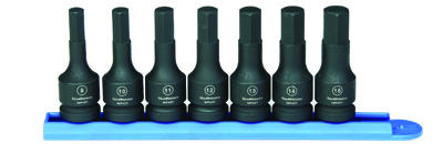 1/2" Drive Impact METRIC HEX Socket Set 7 Pc