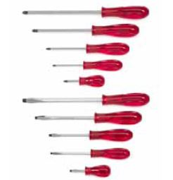 10 Pc. Combination Solid Handle Screwdriver Set