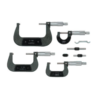 Outside Micrometer Set 0-4 In - 4-Pc