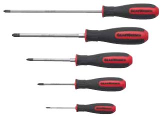 5 Pc. Phillips Dual Material Screwdriver Set