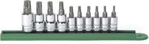 10 Piece 1/4" & 3/8" Drive Torx® Bit Socket Set