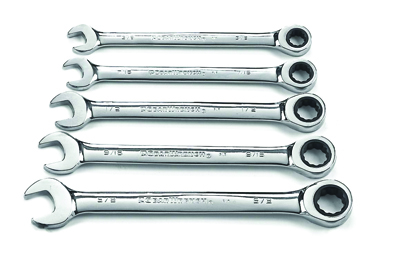 5 Pc. Combination Ratcheting Wrench Set SAE