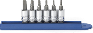 6 Piece 1/4" Drive Hex Bit Metric Socket Set