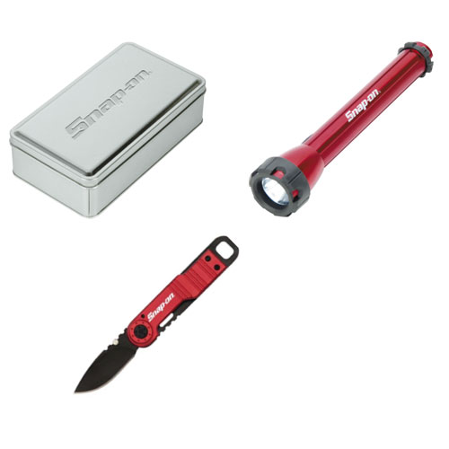 c. 2 AA-Cell Aluminum Flashlight with Stainless Steel Blade