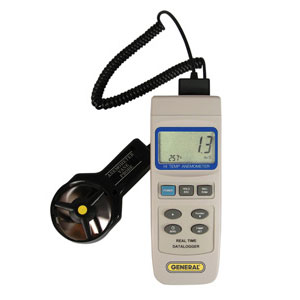 Digital Vane Anemometer w/ Real Time Data Logging
