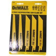 5 Piece Bi-Metal Reciprocating Saw Blade Set