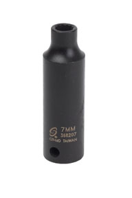 3/8\" Drive x 7mm, Deep, 12 Point Impact Socket