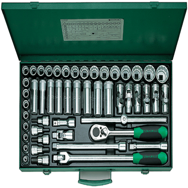 50/43/7 - Socket set 1/2"