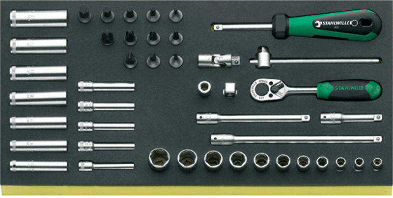 TCS 40/35/9 - 1/4" tools in TCS inlay