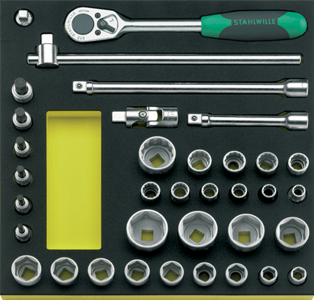 TCS 50/52/30/6 MF - 1/2" tools in TCS Inlay