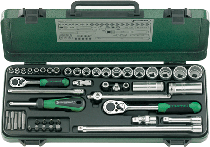 40/45/37/12 - Socket set 1/4"; 3/8" Drive